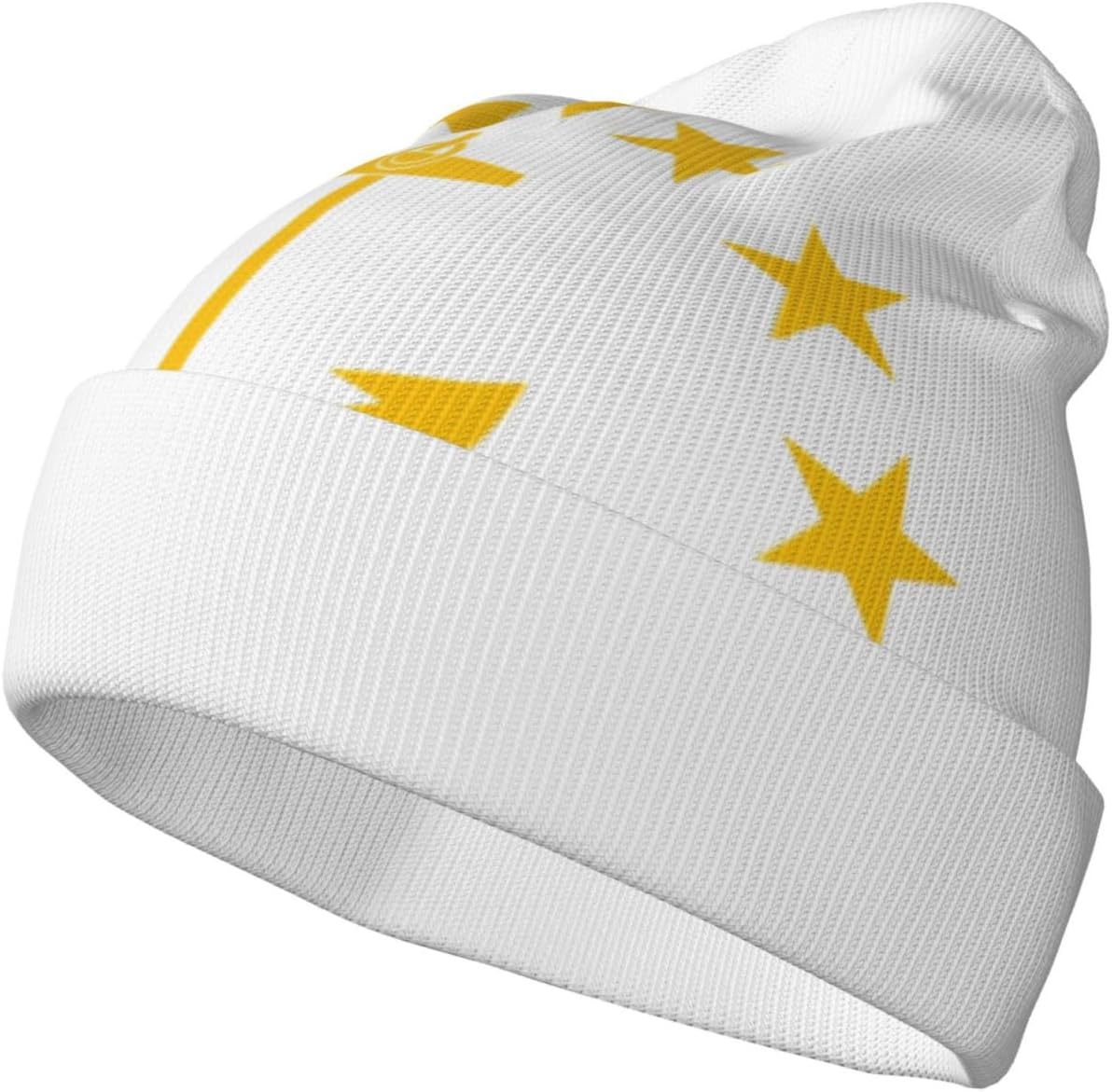 Edwal Rhode Island State Flag Print Womens Knit Beanie Hat Warm Winter Hats for Women Men Soft Cuffed Beanie Hat Unisex Black, Black, One Size