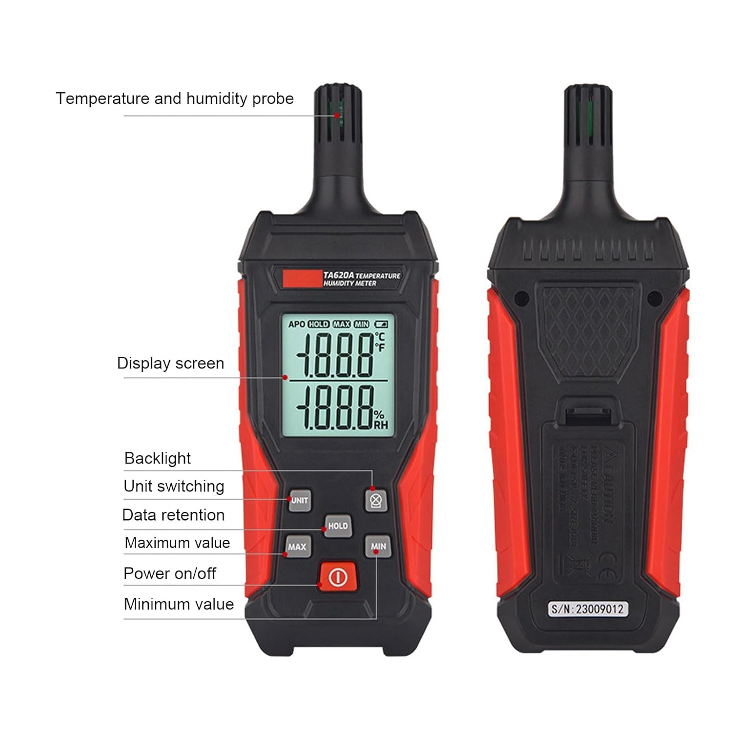Haofy High Precision Digital Temperature Humidity Counter for the Interior Measurement Kit with ABS Material image number 2