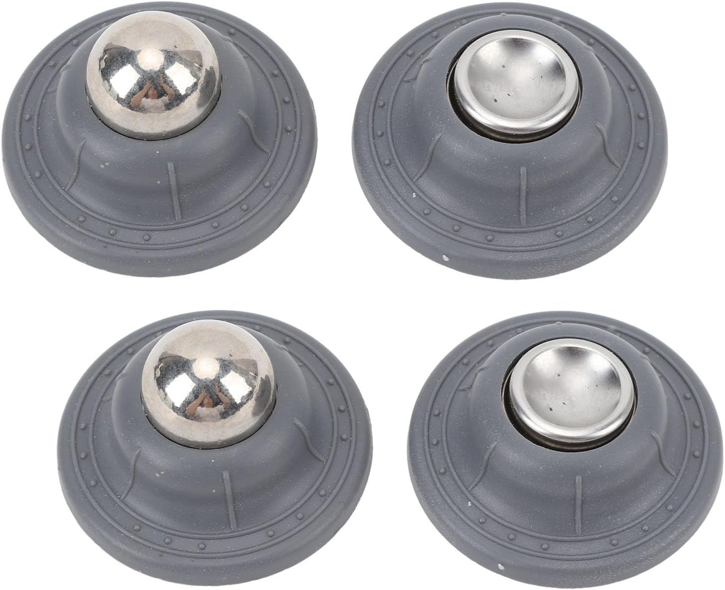 Pair of RV Magnetic Door Catch, RV Door Holder Latch RV Door Catch Latch Heavy Duty Baggage Door Catch for Motorhome, Travel Trailer, with Strong Magnetic Suction (Grey)