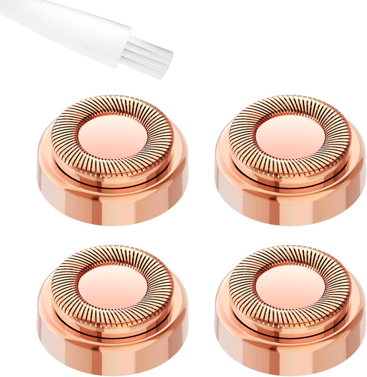Flawless Hair Remover Replacement Heads for Finishing Touch Flawless Facial Hair Removal Tool for Women，Rose Gold 4 Count, First Generation image number 3
