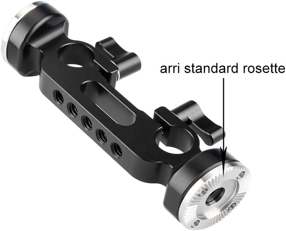 NICEYRIG 15Mm Dual Rod Clamp with Rosette for ARRI Standard(M6 Thread, 31.8Mm)