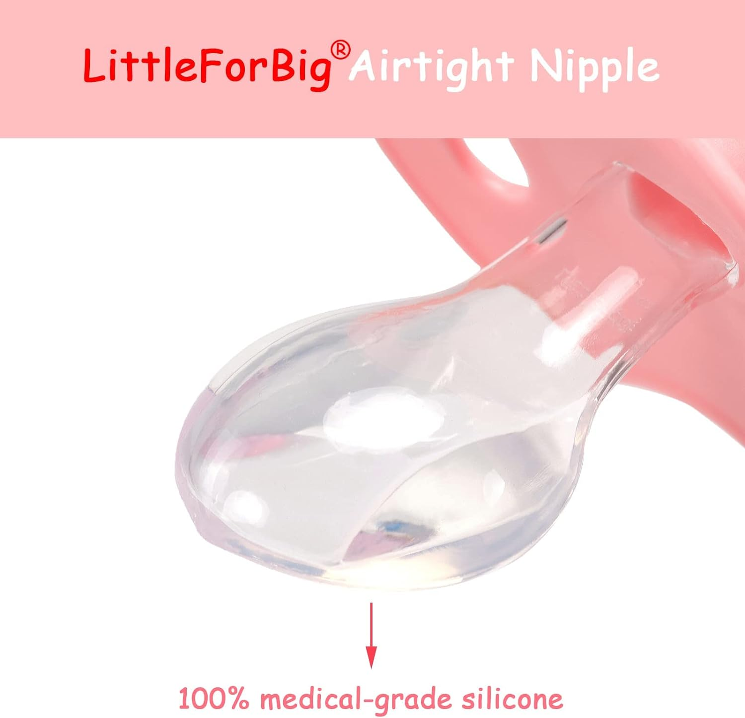 Littleforbig Pacifier Bigshield Gen-2 Pink