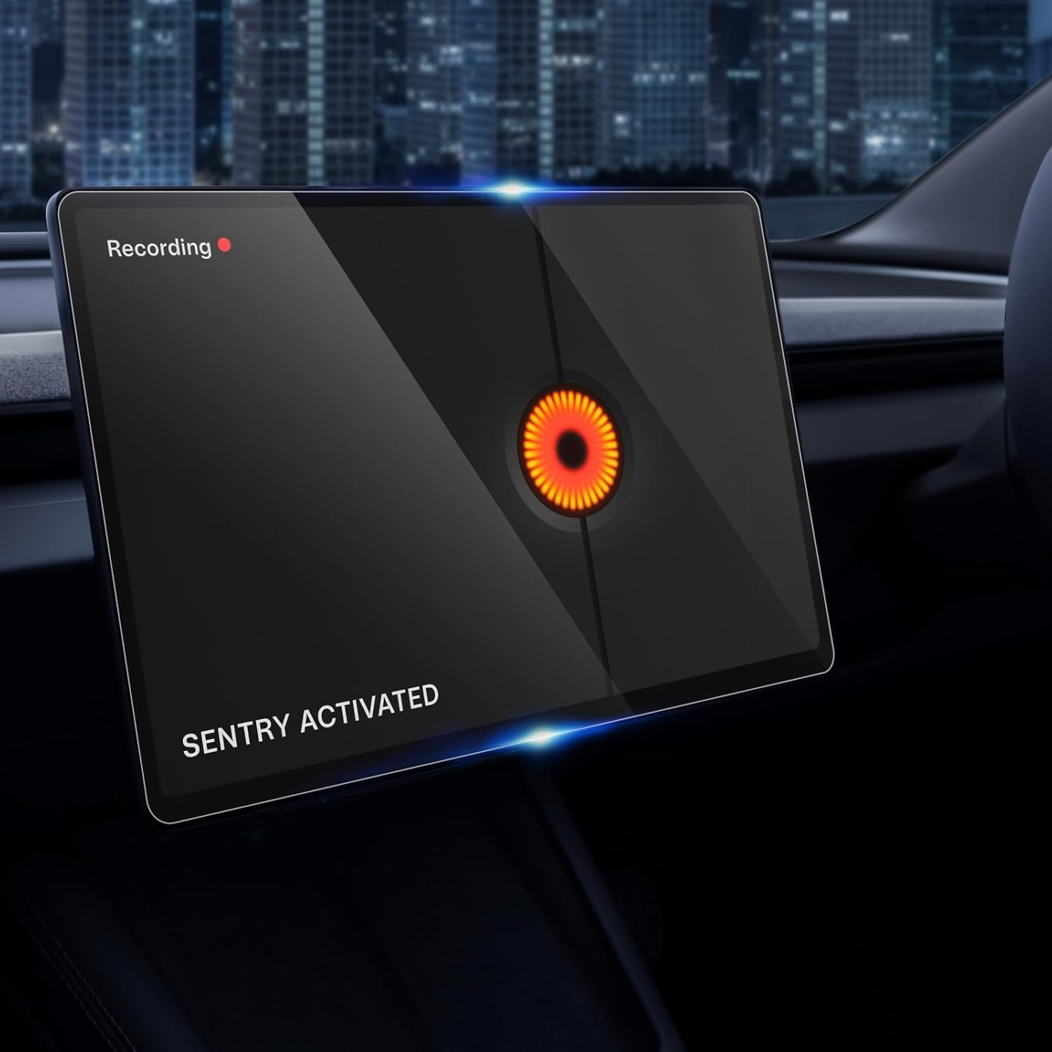 Screen Protector for Tesla Model Y 2021-2024 Model 3 2021-2023 with Precise Alignment Film Tools, Anti-Scratch High-Hardness Ultra Clear Tempered Glass Protection Seamlessly Integrates with the Tesla 15" Centre Touchscreen image number 6