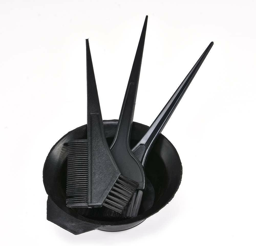 Professional Salon Hair Coloring Kit 4PCS | Non-Slip Dye Brush & Bleach Bowl Set | Salon-Quality DIY Hair Color Tools for Home image number 5