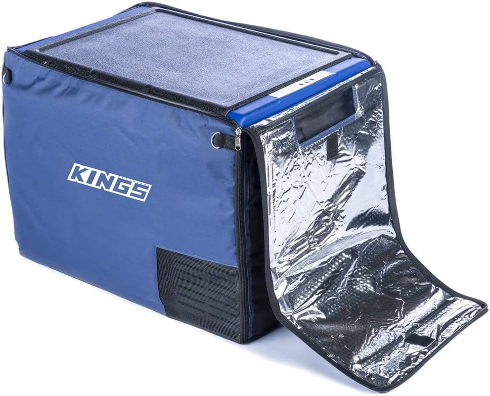 KINGS 65L Entry Fridge Freezer Cover Tough Durable Insulated Zip Open image number 2