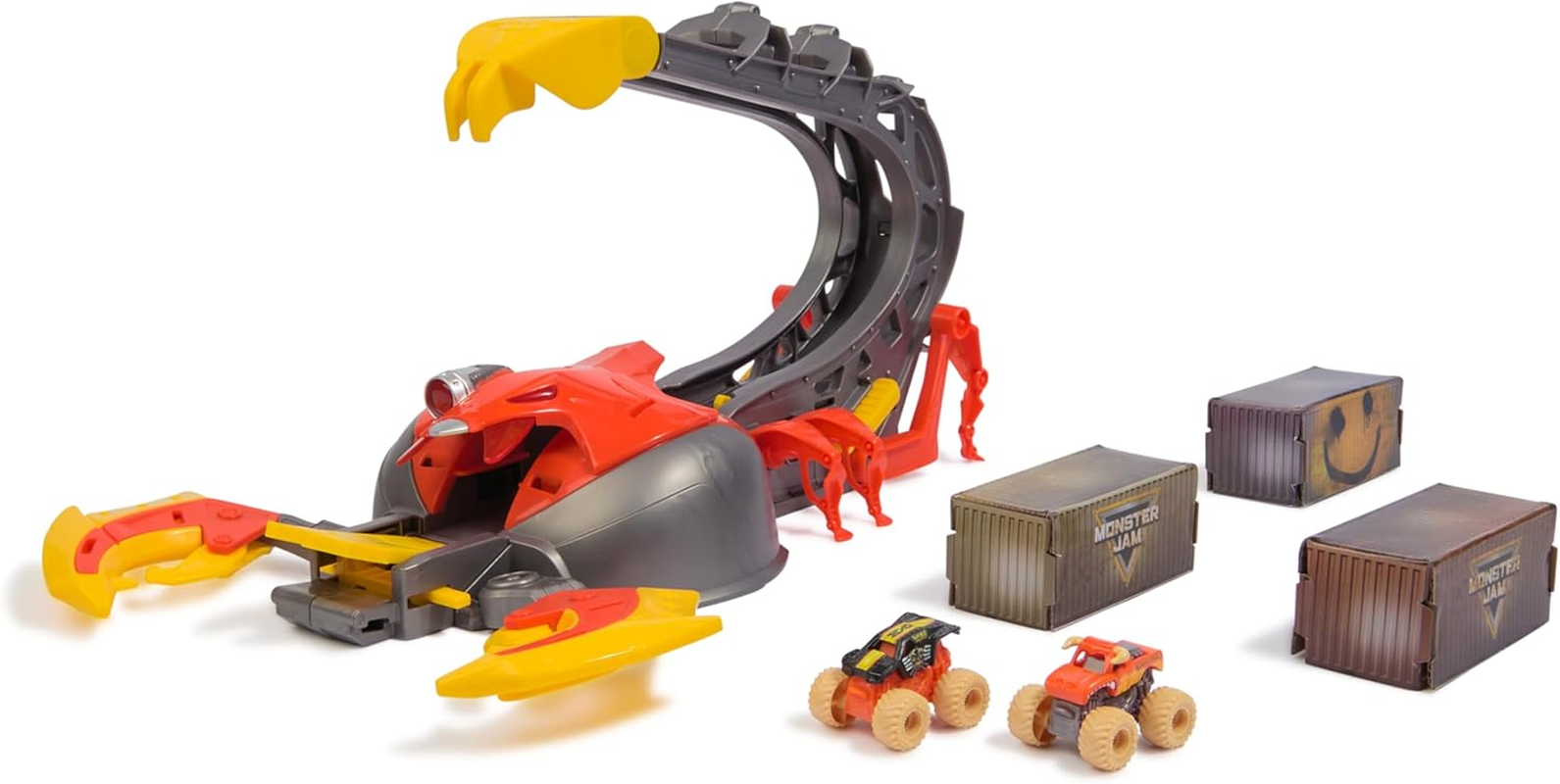 Monster Jam, El Toro Loco Venom Velocity Scorpion Playset, Mini Jams, 2 Exclusive Die-Cast El Toro Loco and Max-D Monster Truck 1:87 Scale, Kids&rsquo; Toys for Boys Aged 3, 4, 5, 6+ image number 5