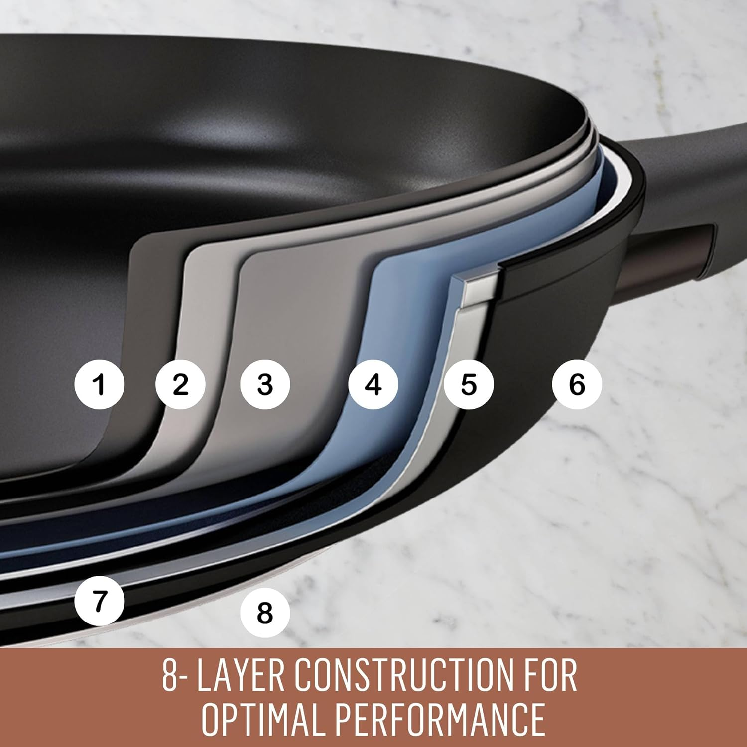 Essteele per Domani Nonstick Induction Open French Skillet 24Cm image number 2