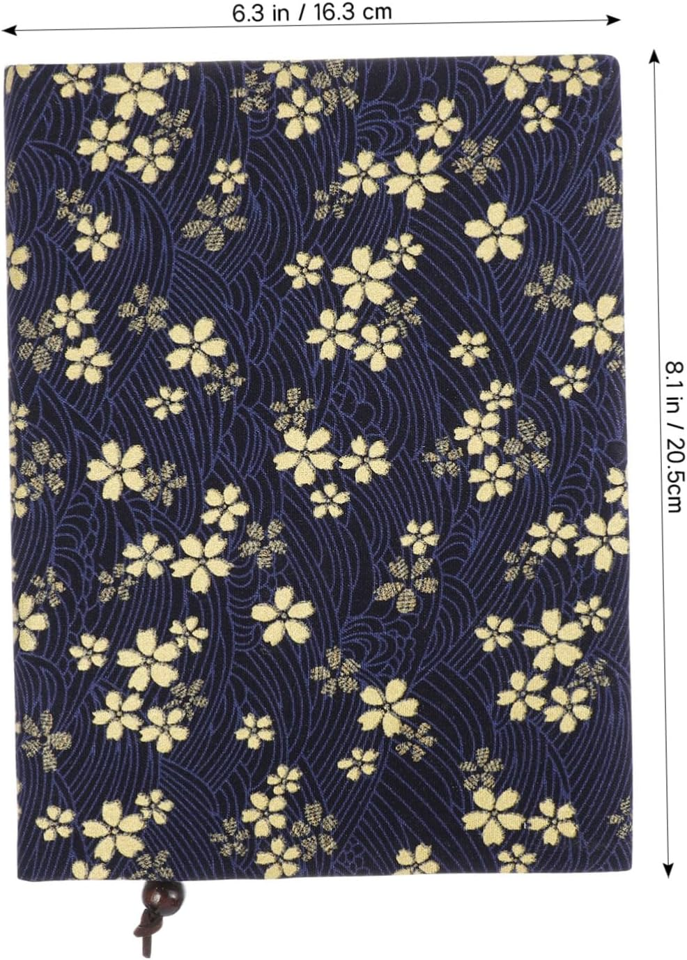 Kisangel Book Sleeve Cover Protective Book Decor Cloth Book Protector Exquisite Book Sleeve for Book Lover,Blue image number 1