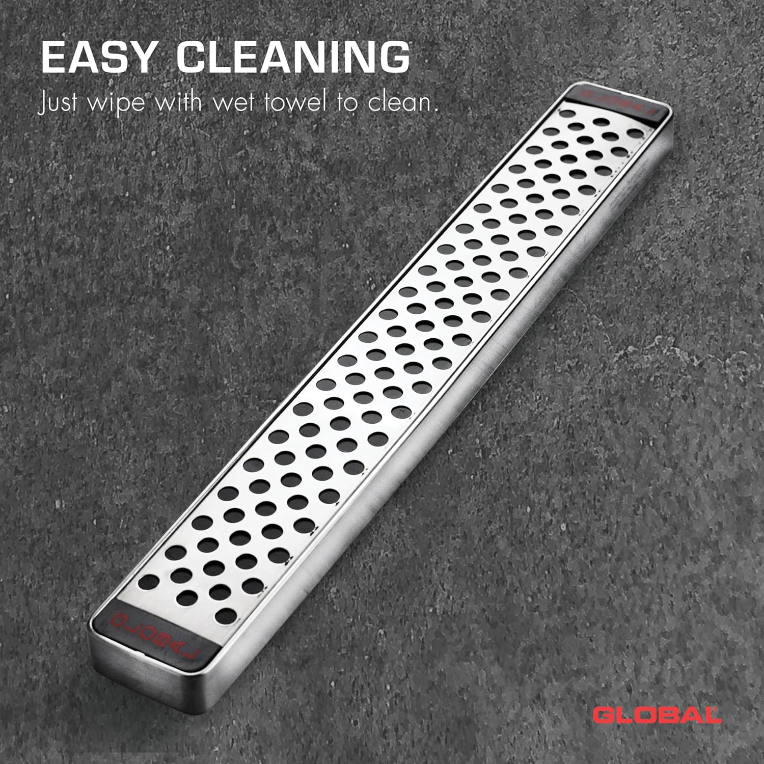 Global Cookware G42/41, 16In Wall Magnetic Bar, Stainless Steel image number 4