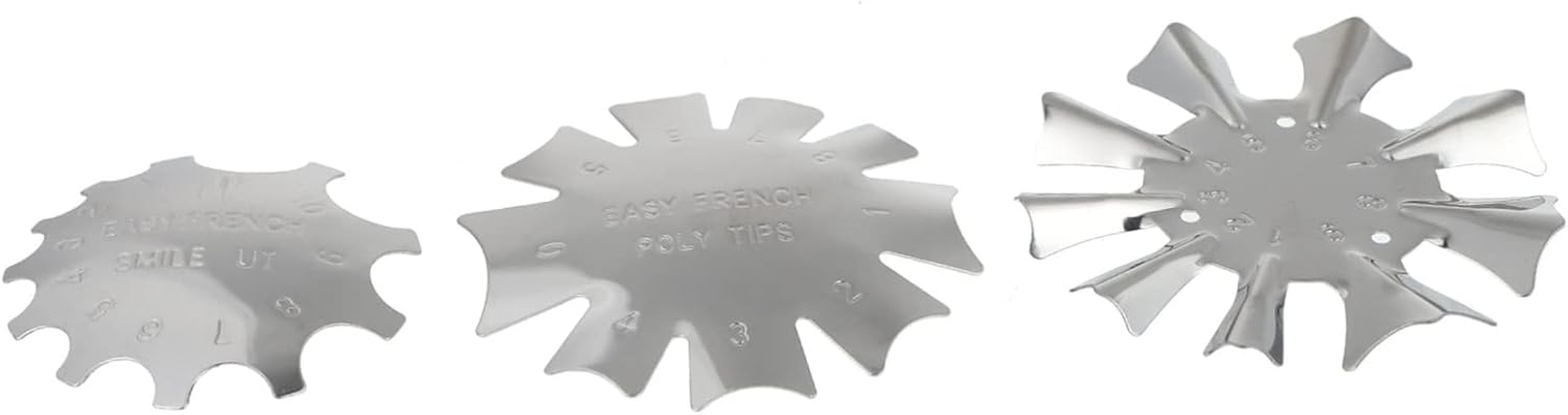 Baluue 3Pcs Nail Art Stencil for Professional Manicure Precision Trimmer for French Tips Easy to Use and Clean Design for Nail Shapes