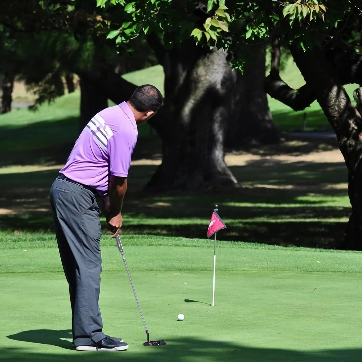 KOFULL Golf Putter, Golf Putters for Men Right Handed - 35 Inches Men'S Putter Right Handed Golf Gifts for Men, Rubber Grip Blade Putter for Indoor or Outdoor Training image number 3