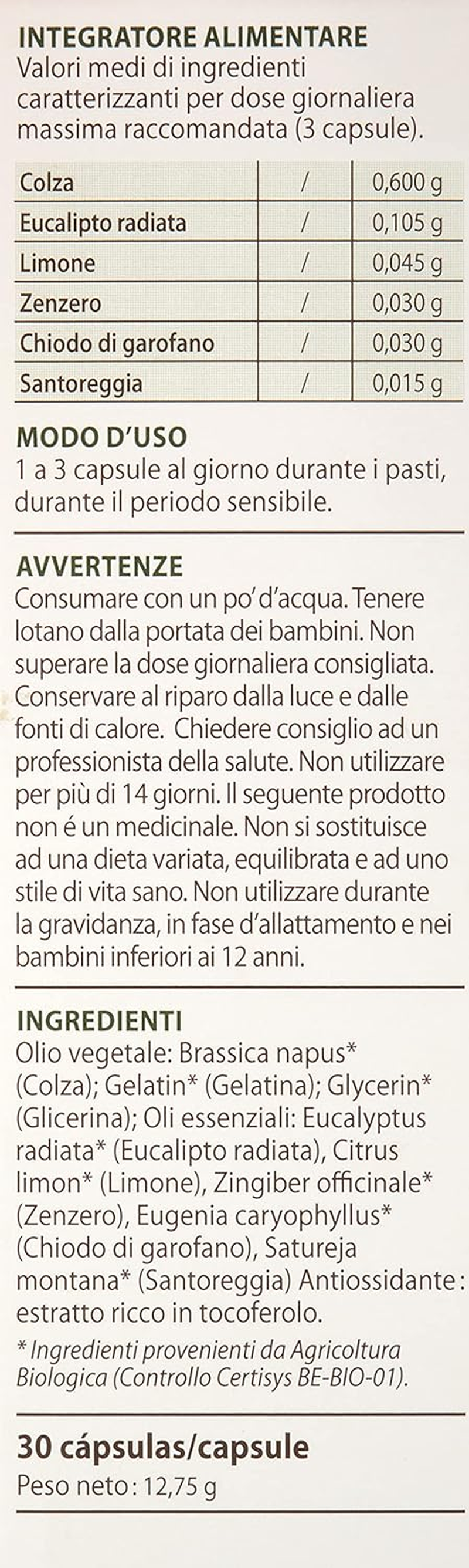 Pranar&ocirc;m, Aromaforce, C&aacute;psulas Defensas Naturales, Contiene Aceites Esenciales De Jengibre Y Ajedrea, Que Contribuyen a Mantener Las Defensas Naturales, 30 C&aacute;psulas image number 2