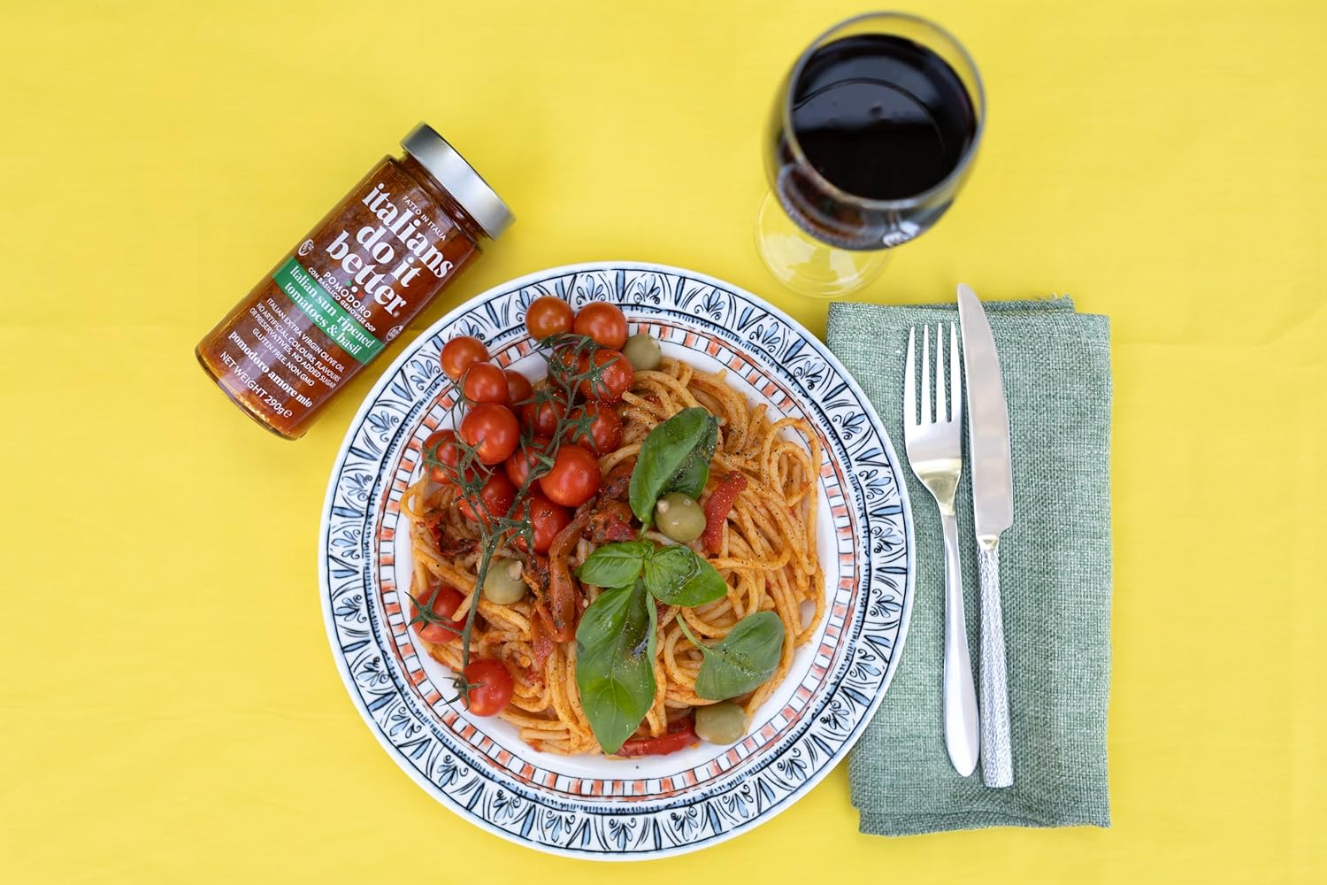 Italians Do It Better Pomodoro Sauce, 290G &ndash; Italian Pasta Sauce with Fresh Tomato and Basil, Ideal for Penne, Spaghetti, Traditional Tomato Sauce, Italian Made image number 4