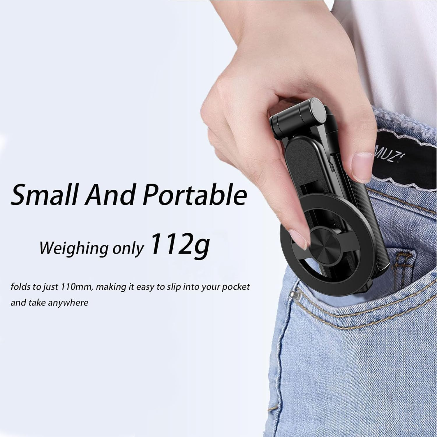 4-In-1 Multifunctional 360&deg; Rotation Magnetic Selfie Stick, 2025 New 4-In-1 Multifunctional Magnetic Selfie Stick,360&deg; Rotation Extendable Phone Tripod, for Travel and Vlogging (1PCS)