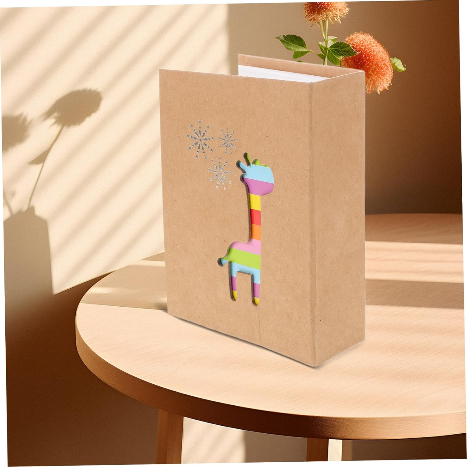 HOODANCOS Boys and Girls Photo Album for Photos Kraft Keepsake Adorable for Family Memories Birthdays and School Activities Picture Storage image number 4