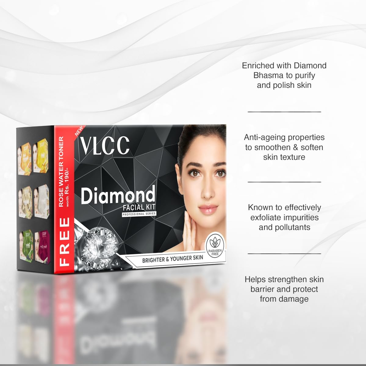 Vlcc Professional Saloon Series Diamond Polishing Facial Kit image number 3