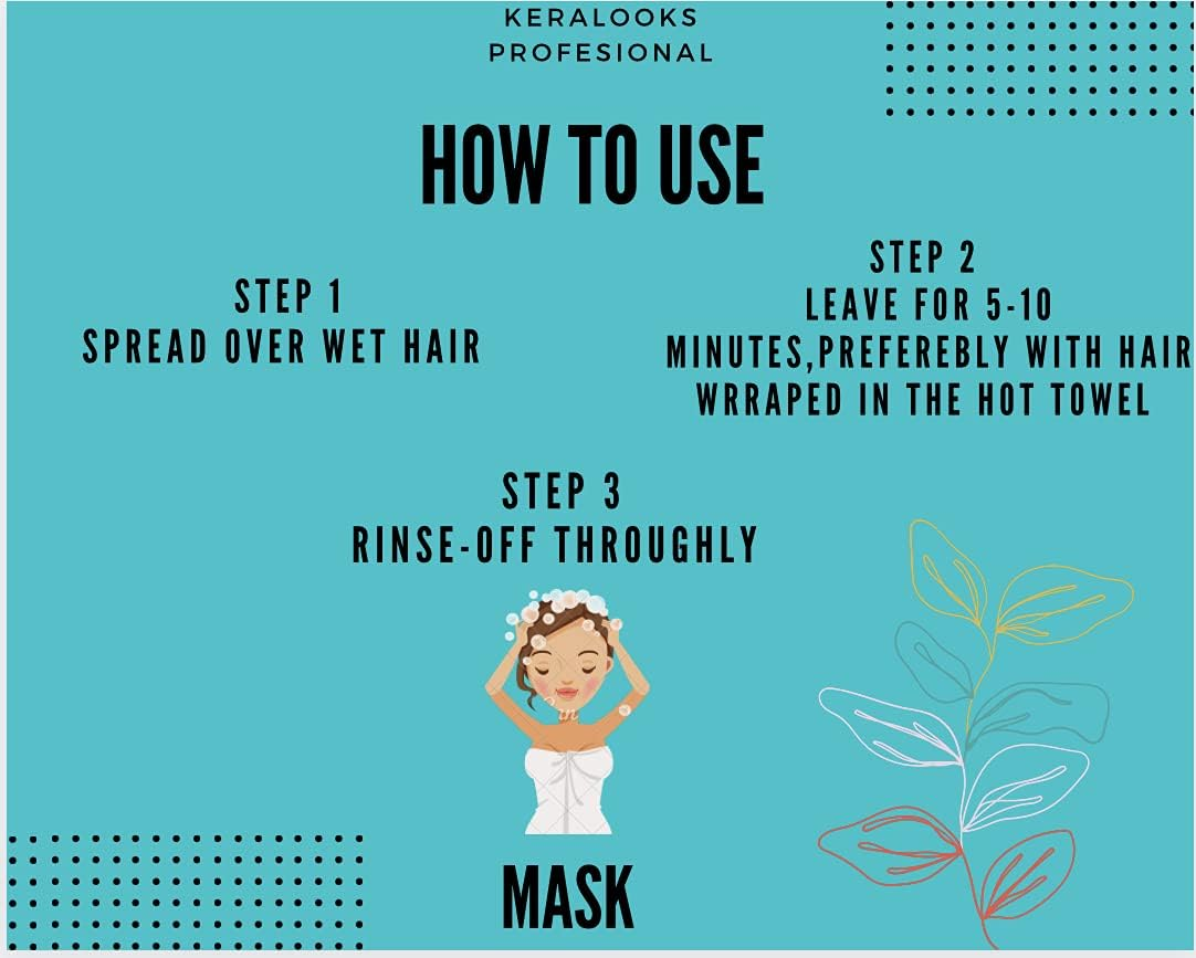 Keralooks Professional&reg; Smoothing plus Keratin Hair Mask for Dry and Frizzy Damaged Hair. (500 Ml) image number 1