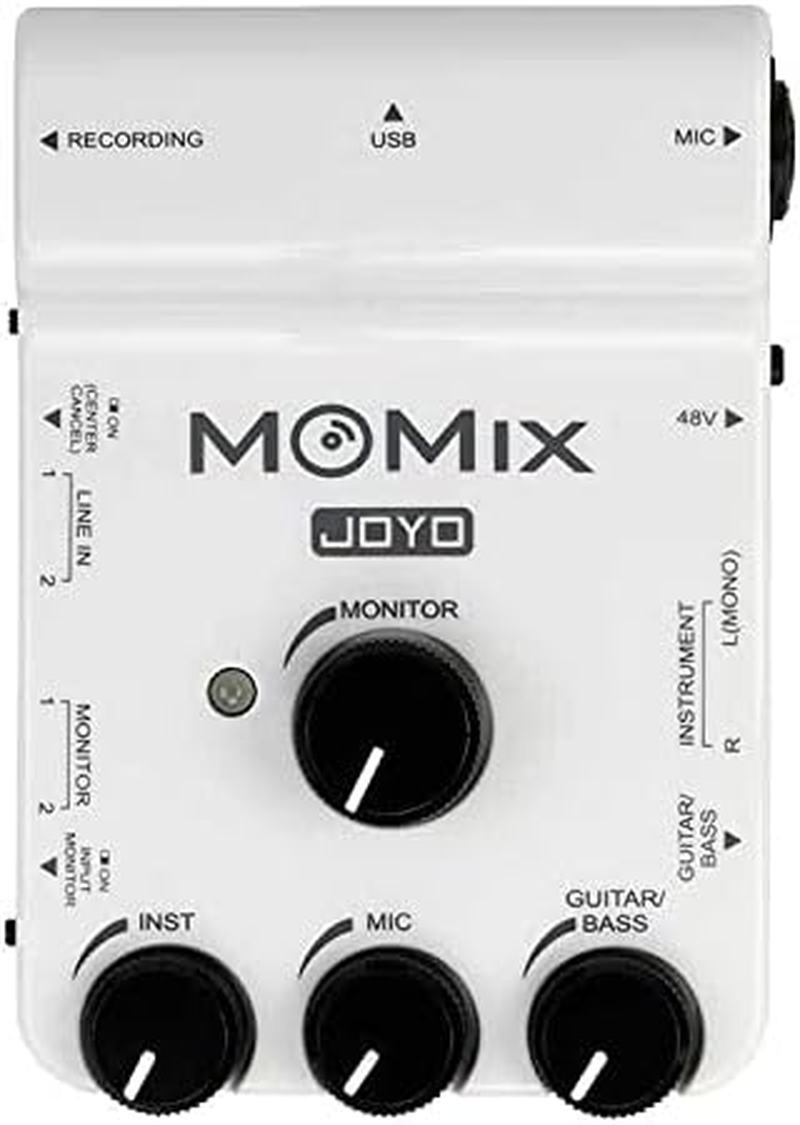 JOYO MOMIX Audio Interface Portable Mixer for Smartphones Tablets Live Streaming image number 3
