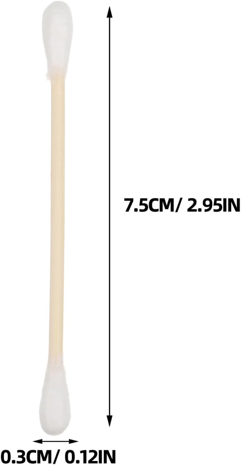 Hohopeti 100Pcs High Precision Makeup Cleaning Swabs Cotton Tips Bamboo for Ear Cleaning Detailing Travel image number 4