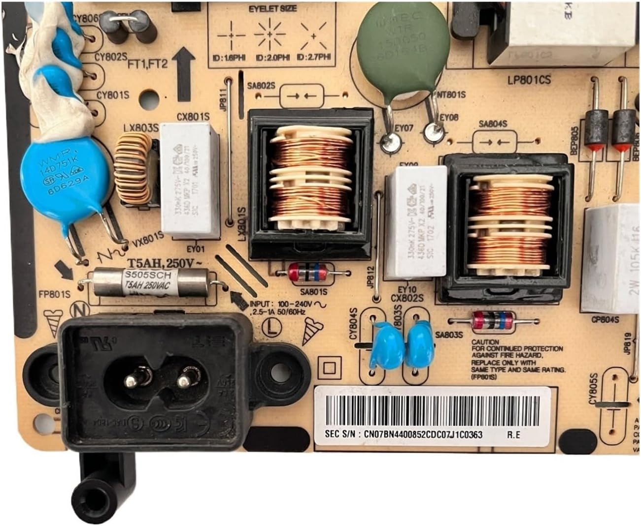 TV Power Board BN44-00852A=BN44-00852C, Suitable for TV UN43J5020AF UN43J5200AFXZA TV Motherboard Parts image number 3