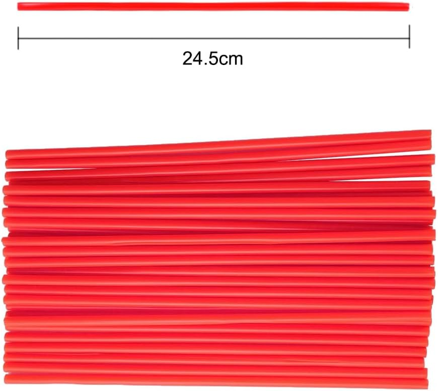 72Pcs Bicycle Wheel Spoke Bike Spoke Wrap Kit Mtb Skins Covers Mountain Sleeves Red image number 2