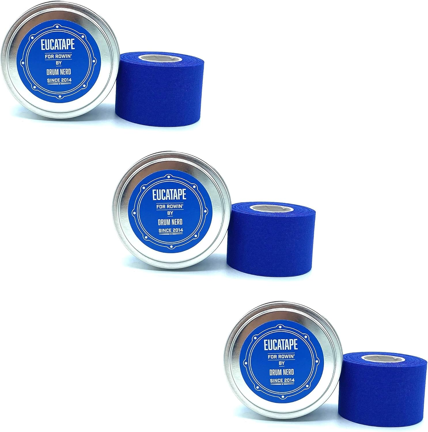 Drum Nerd Eucatape Eucalyptus Infused Rowing Tape for Men & Women - Heals and Protects Hands from Blisters, Better than Rowing Gloves for Strength & Grip Indoor Machine or Outdoor Sculling Crew