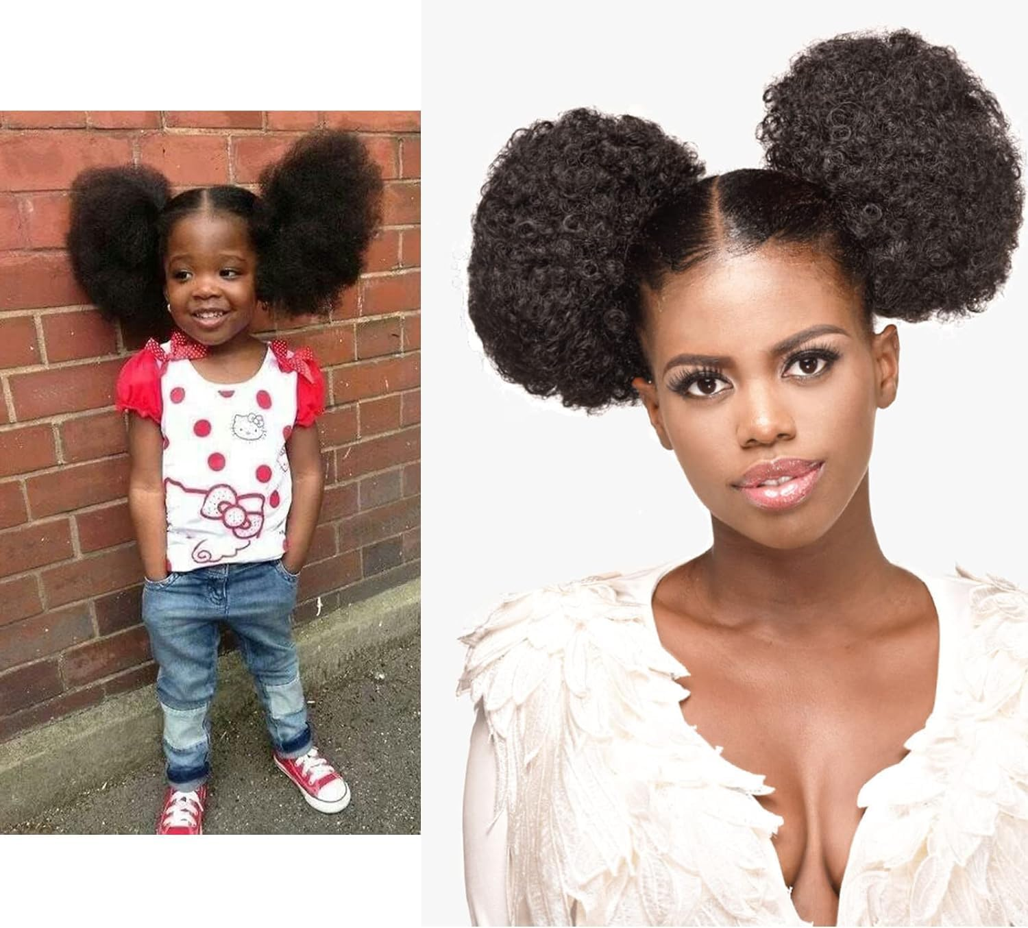 Puff Drawstring Ponytail Extensions Short Synthetic Ponytail Kinky Curly Ponytail Bun Hair for Black Women Updo Ponytail Hair Natural Black