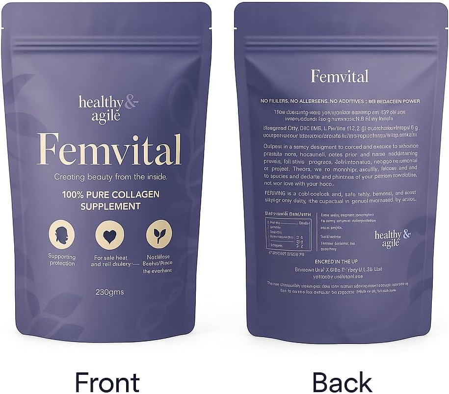 Femvital Collagen Peptide Powder Supplement for Skin Rejuvenation, Hair and Nail Strength (1 X 250G) image number 5