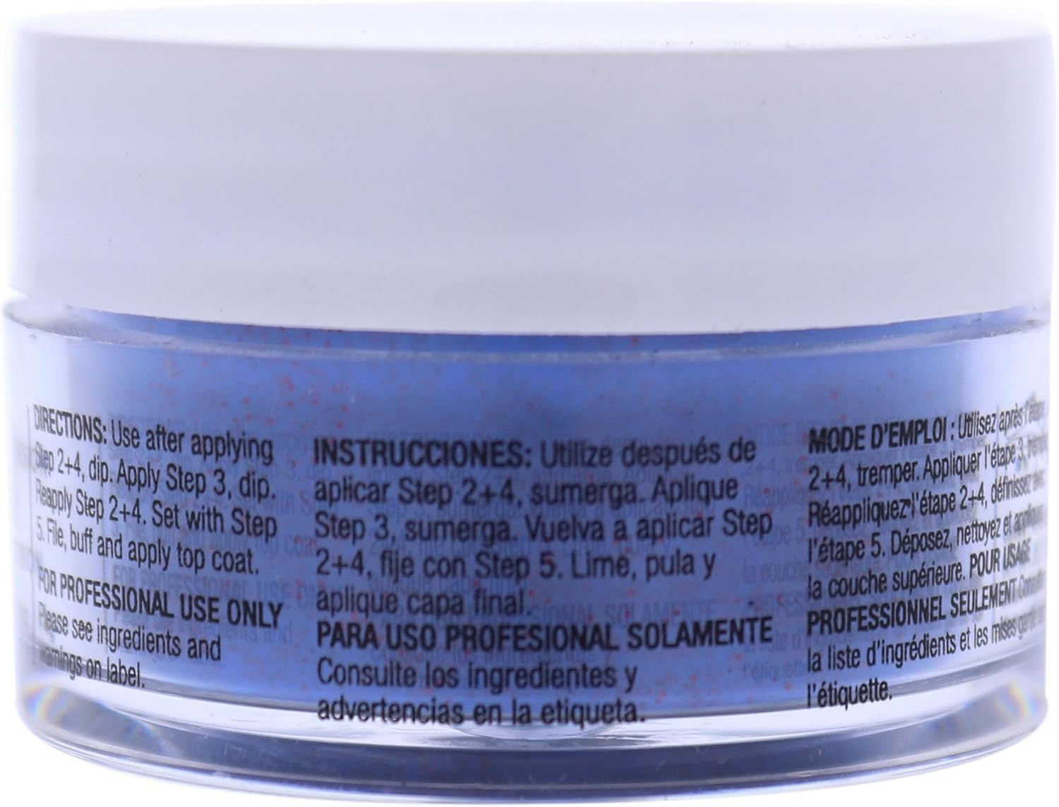 Cuccio Pro Nail Colour Dip System Small Powder Polish 14 G, 5595 Purple with Red Glitter, 14 G image number 2