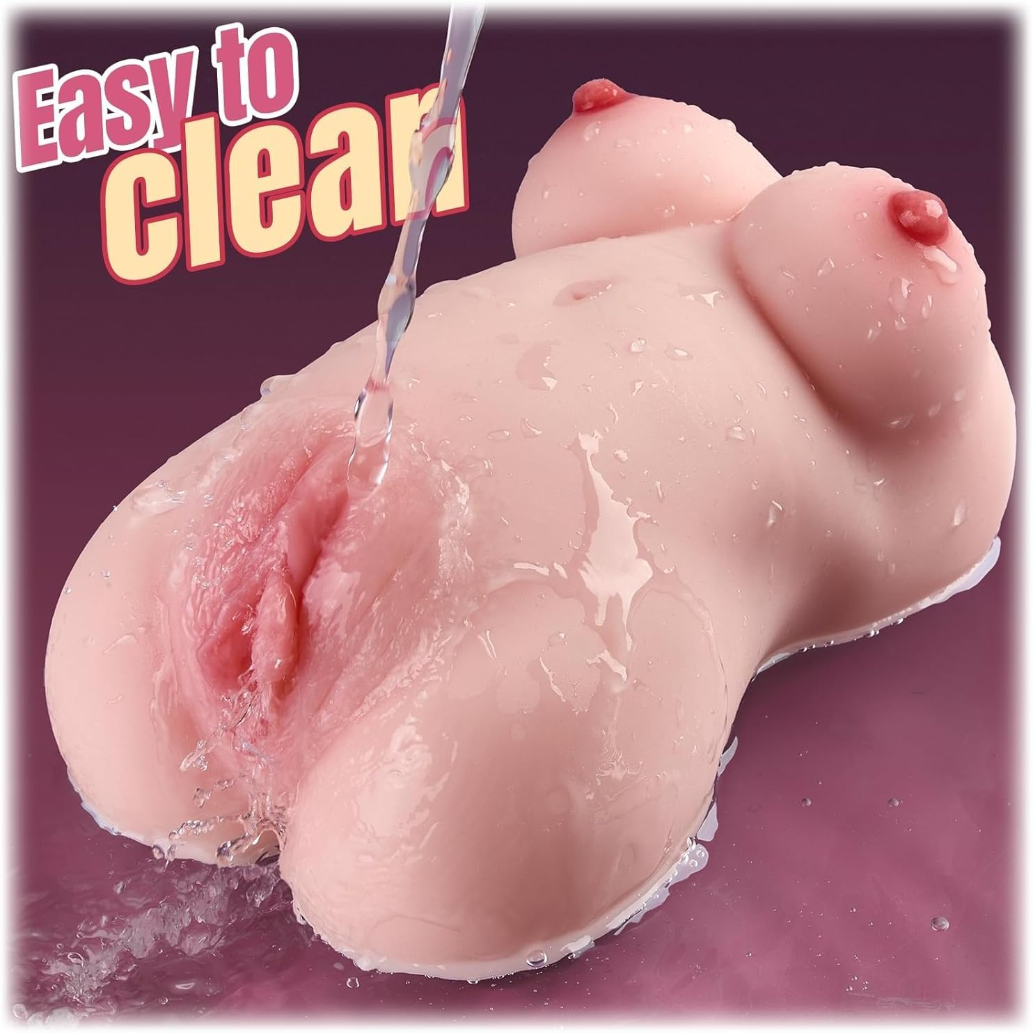 Pocket Pussy Male Masturbators - Realistic Sex Doll with Tight Channel Ass Boobs Mini Sex Dolls Male Stroker with Strong Suction Pocket Pussies Blowjob Toy for Men Masturbation (Skin)