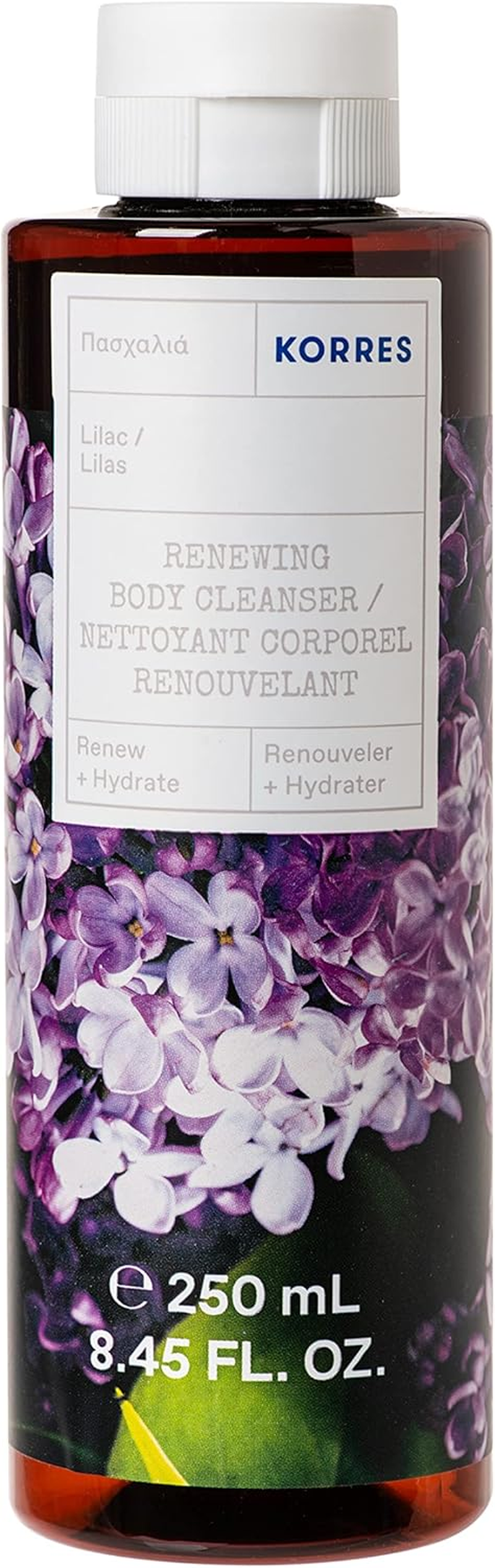 KORRES Lilac Revitalising Shower Gel with Active Aloe Vera Dermatologically Tested Vegan 250Ml image number 3