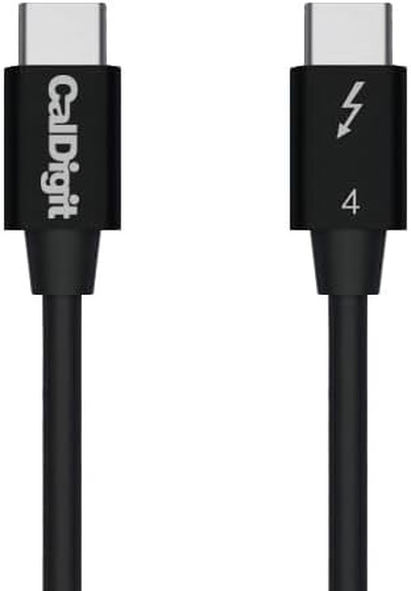 [Intel Certified] Caldigit Thunderbolt 4 Cable - 40Gbps 100W Charging, Compatible with Thunderbolt 3 & USB-C, 2016+ Macbook Pro, Air, 2020+ M1 (0.8 Meter 2.62 Feet, Thunderbolt 4 / USB 4 Cable) image number 1