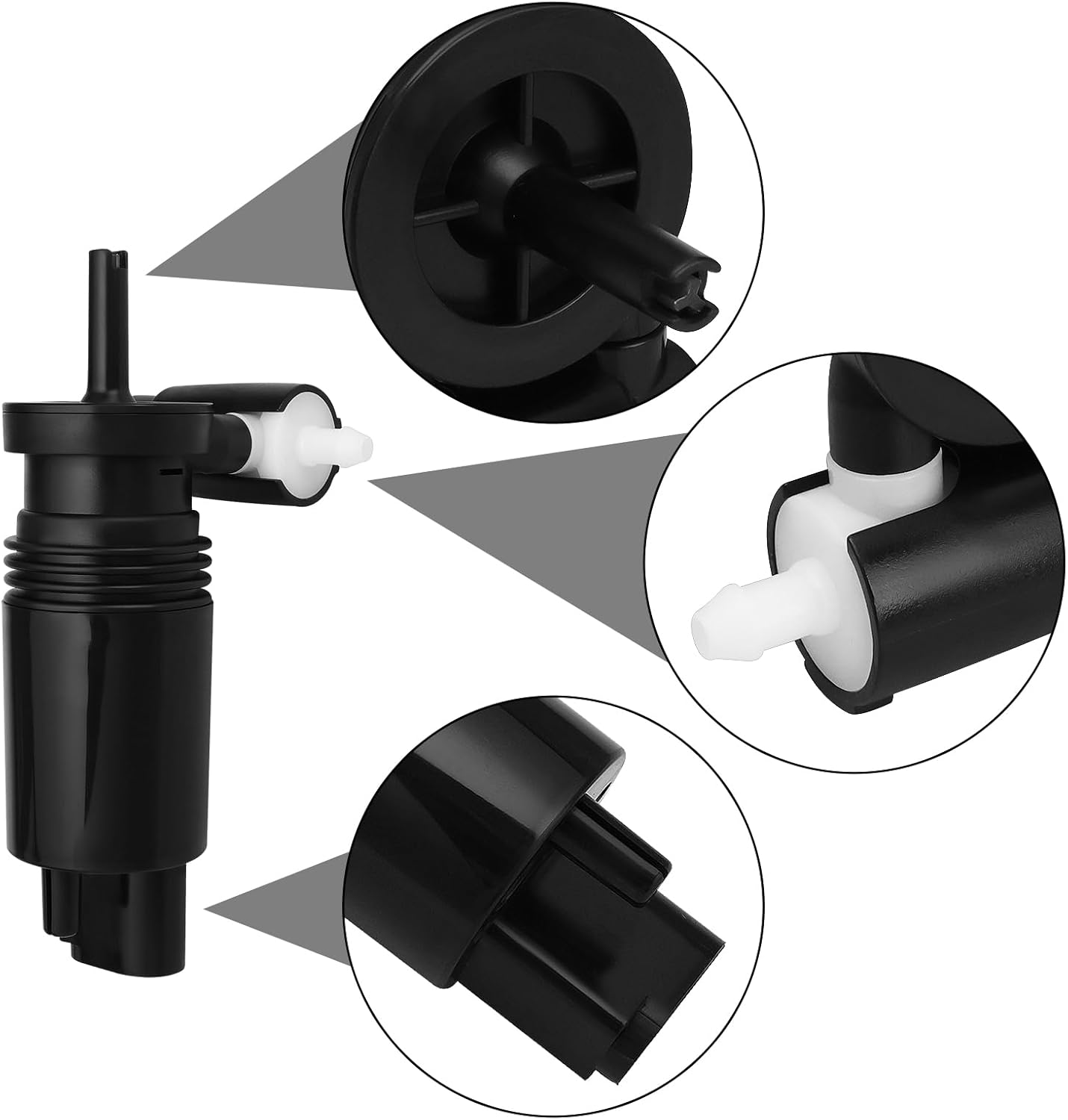 VGOL 1Pc Windscreen Washer Pump Replacement Part 2468660000 A2468660000 Compatible with Mercedes Benz A-Class W176 2012-2018 Black image number 2