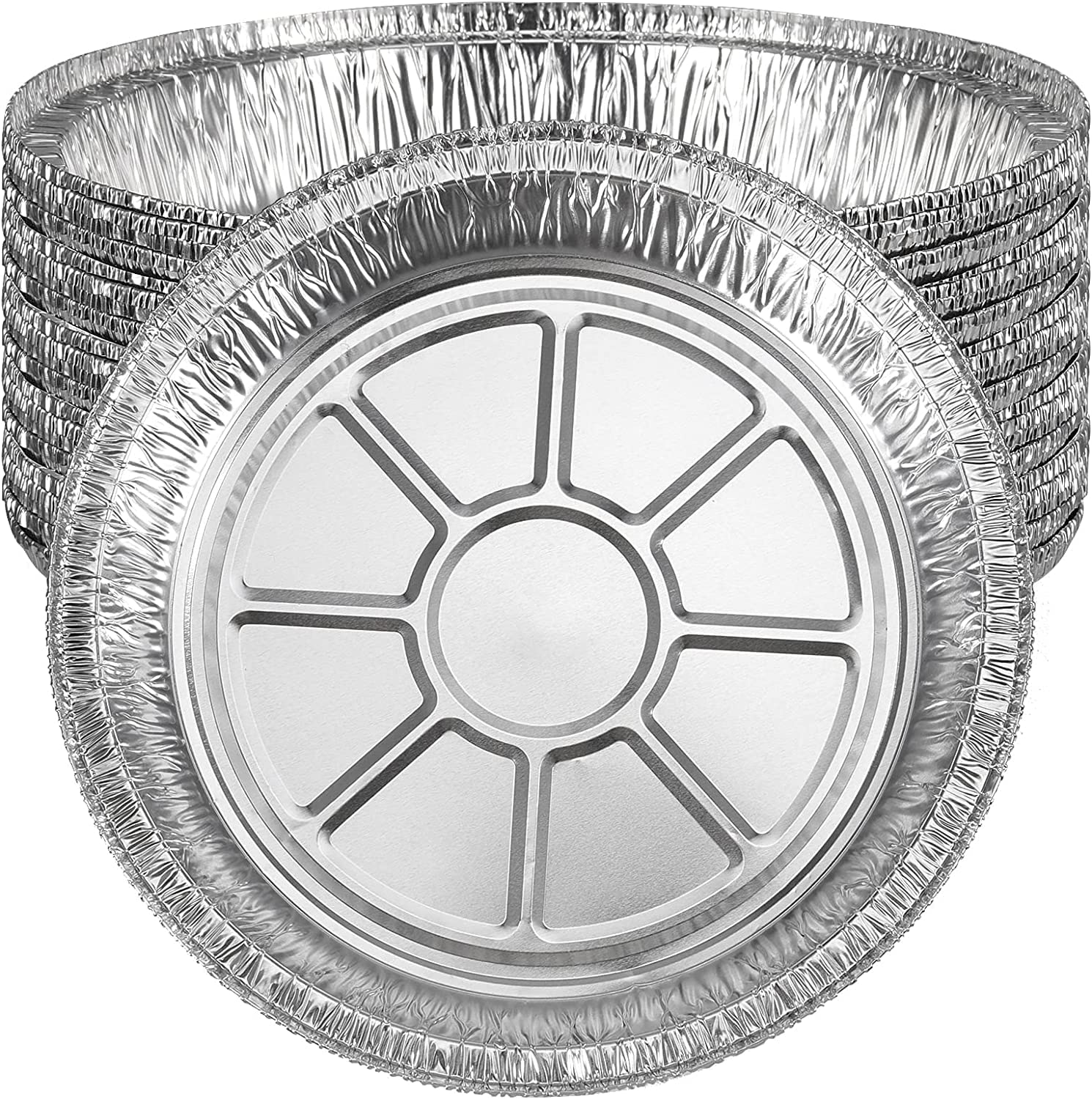 Aluminum Foil Pie Pans round Disposable Mini Tins for Tarts and Pies, 10 Piece Set image number 2