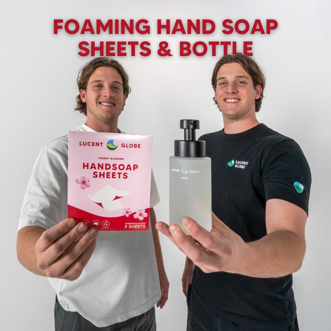 Lucent Globe Foaming Hand Soap Bottle &ndash; Frosted Glass, Stainless Steel Pump, Reusable & Plastic-Free, 300Ml image number 6