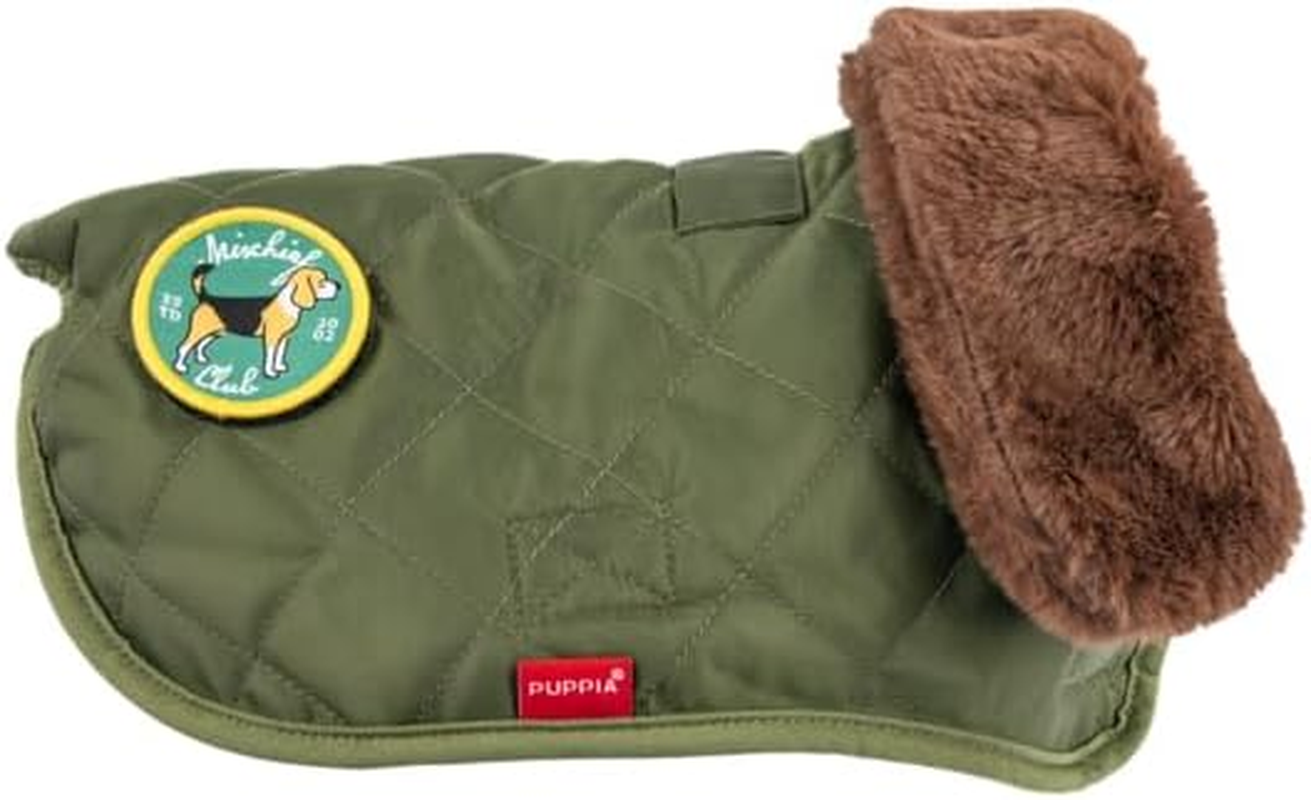 Highland Quilted Coat Khaki M Dog Coat