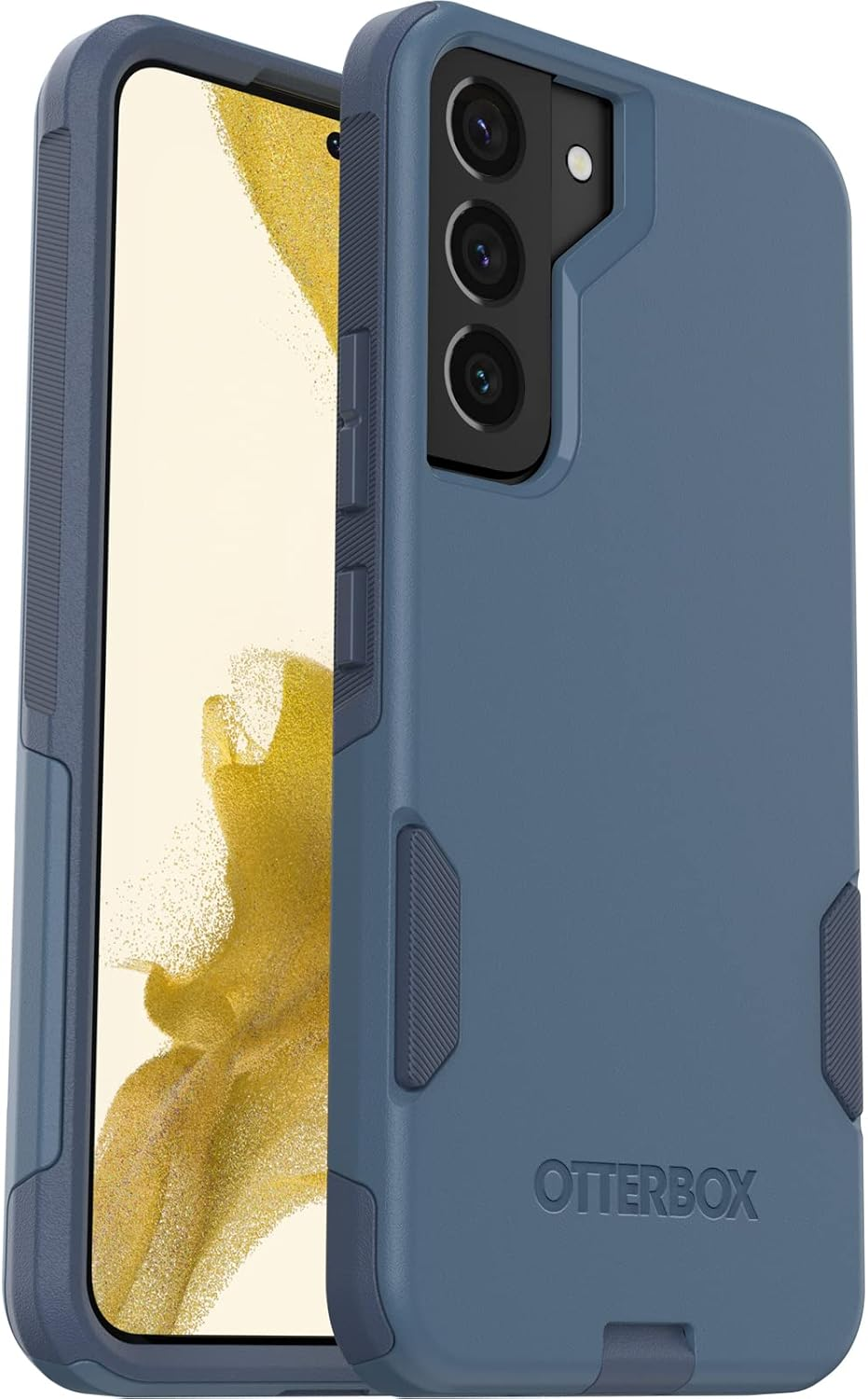 Otterbox Galaxy S22 Commuter Series Case - Rock Skip Way, Slim & Tough, Pocket-Friendly, with Port Protection Blue