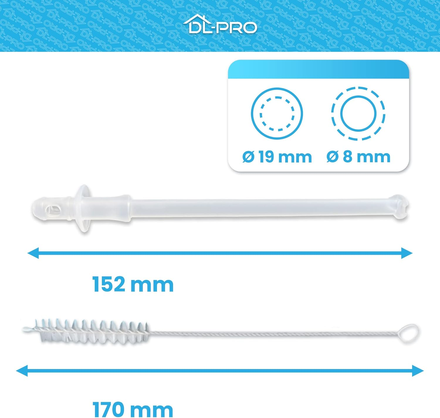 Dl-Pro 3 X Milk Suction Tube for Delonghi 5313246091 + Brush 17 Cm for ECAM656.55 ECAM656.75 Primadonna Elite Coffee Machine Fully Automatic Coffee Machine image number 3