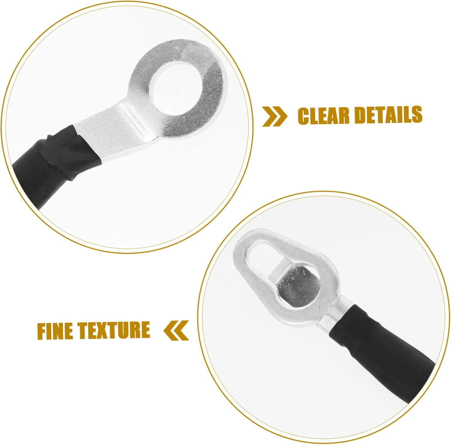 CHILDWEET Automotive Tailgate Cable Stainless Steel Support Cable Kit for Cars Tailgate Repair 88980509 88980510 Easy Installation image number 2