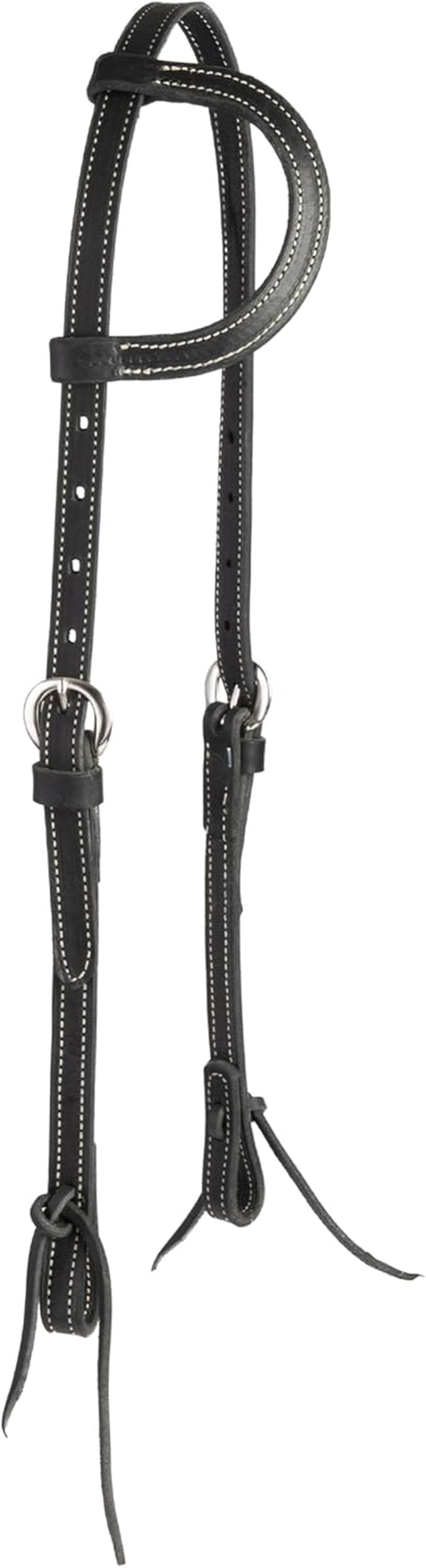 Weaver Leather Black Latigo Leather Headstall image number 2