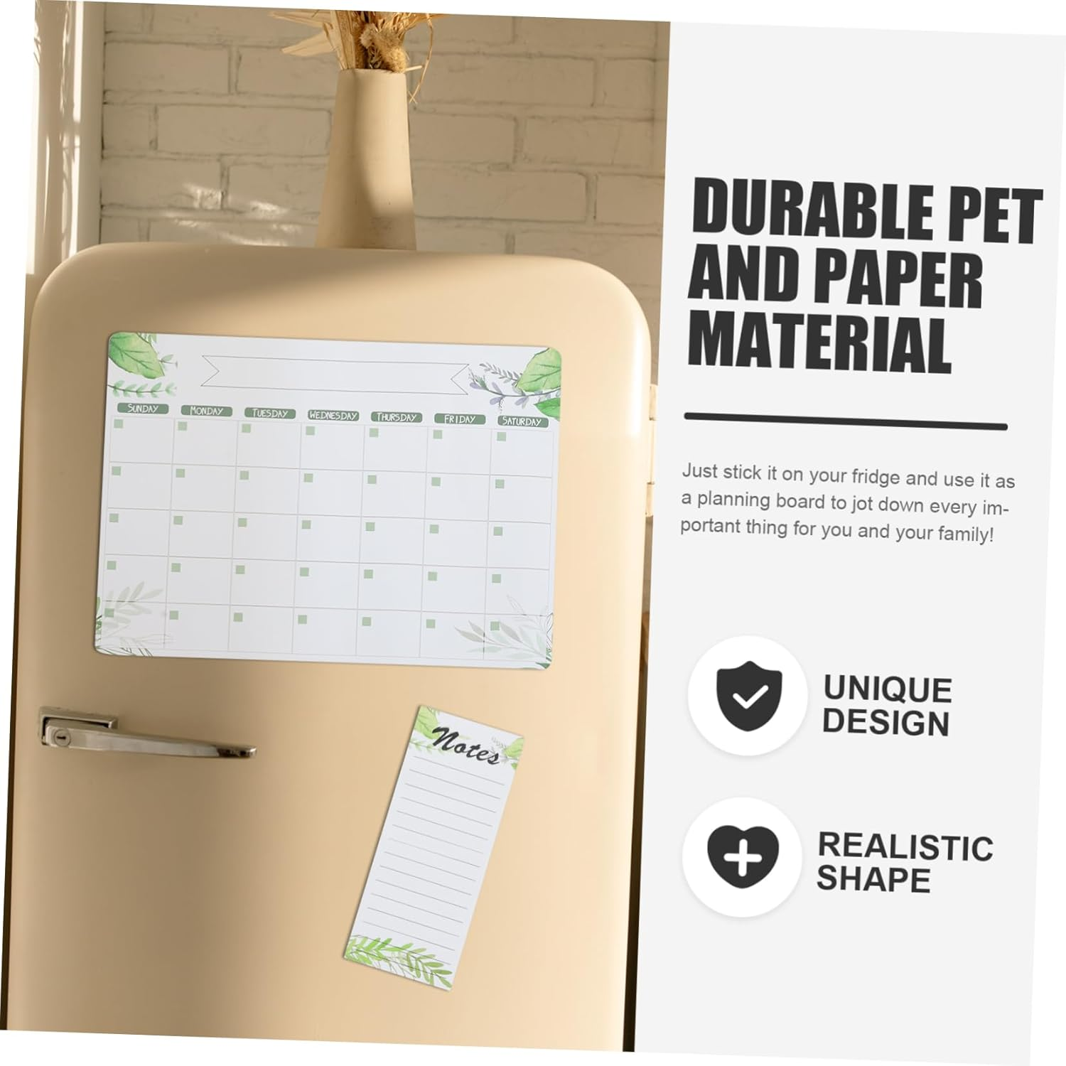 Parliky Fridge White Board Magnetic Message Board Refrigerator Planning Whiteboard Schedule Writing Calendar List Planning Whiteboard image number 5