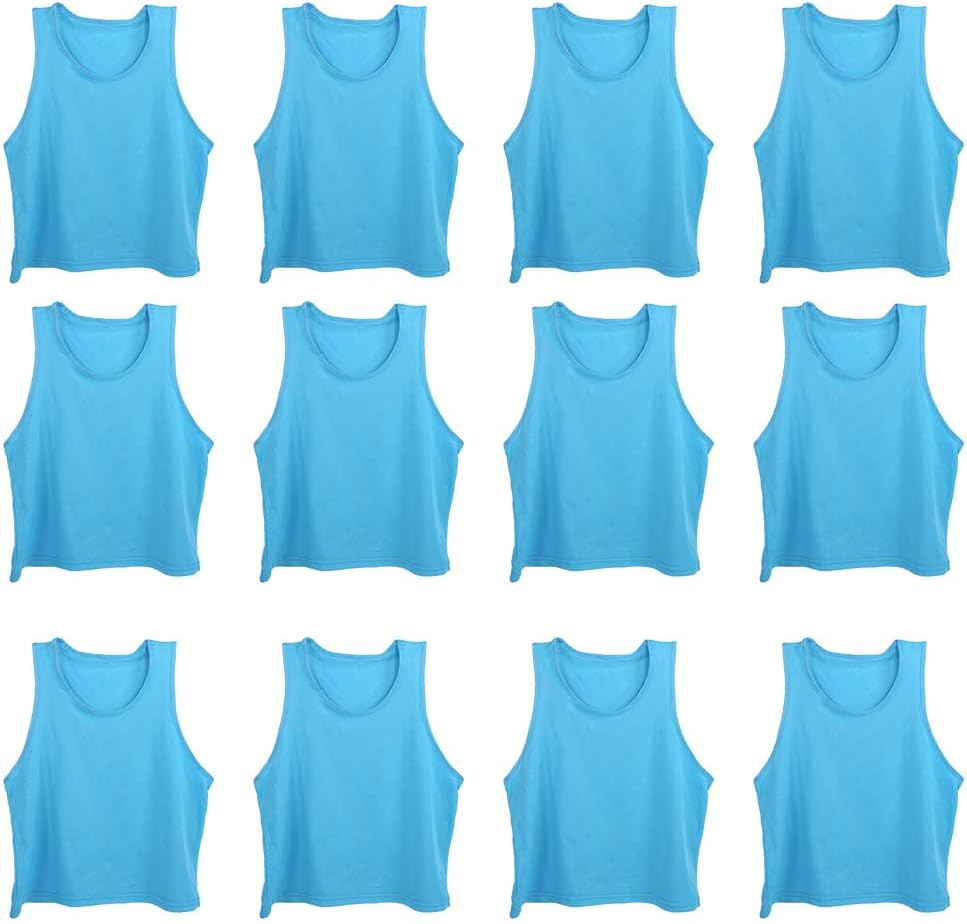 Size Kid Sports Vest, Training Bibs, Blue Lightweight Size Cycling Sports Dancing and Fishing for Soccer Basketball Outdoor Sports Ball Sports Running image number 5