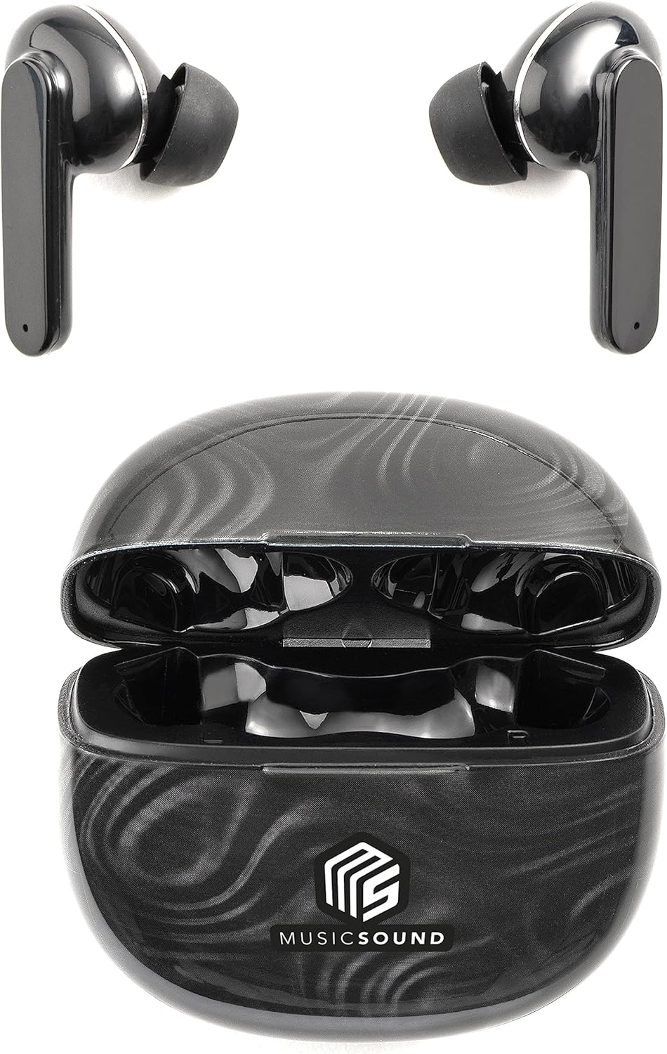 Music Sound | Bluetooth Headphones Wireless Intra-Auriculaires | Casque Bluetooth Intra-Auriculaires Wireless Pour Smartphones Avec &Eacute;tui De Charging 5 Times - Autonomy 5 Hours - Fantasy Fluide