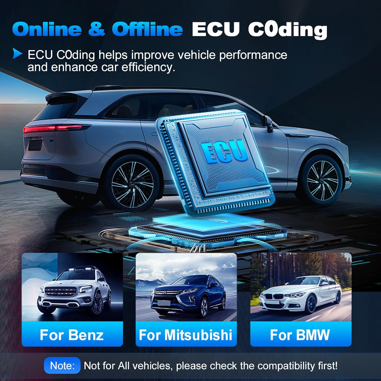 XTOOL D7S Bidirectional Scan Tool, 2025 OBD2 Scanner Diagnostic Tool with FCA Autoauth, All System Car Scanner, 39+ Resets, ECU Coding, PMI, Upgrade of D7, Crankshaft Relearn, CAN Fd/Doip, 3-Yr Update image number 1