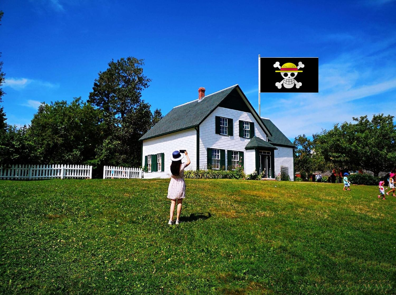 LARGE Jolly Roger King Flag, 3X5Ft Pirate Flags Banner for Indoor Outdoor Decoration of Canada Yards.Parade or Express Mood image number 3