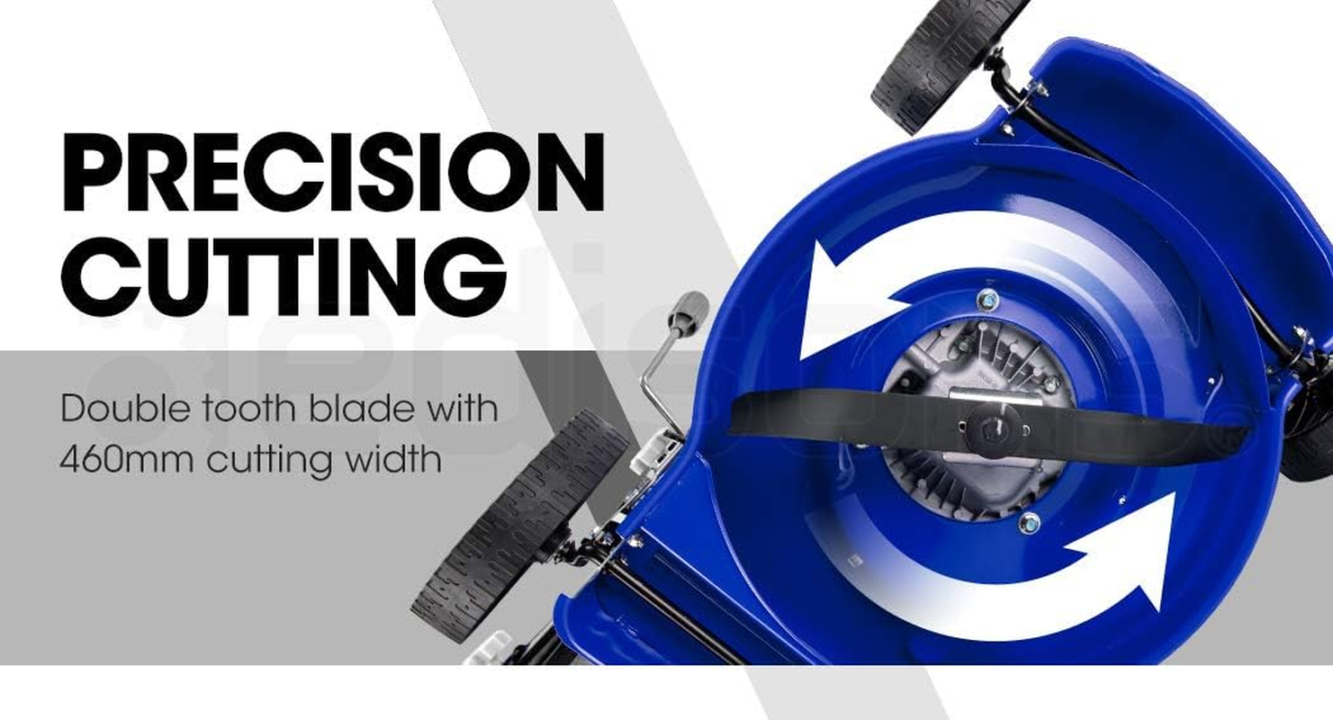 17 Inch Petrol Lawn Mower 139Cc 4-Stroke OHV Air-Cooled Recoil/Pull Start Mower, V450 image number 3