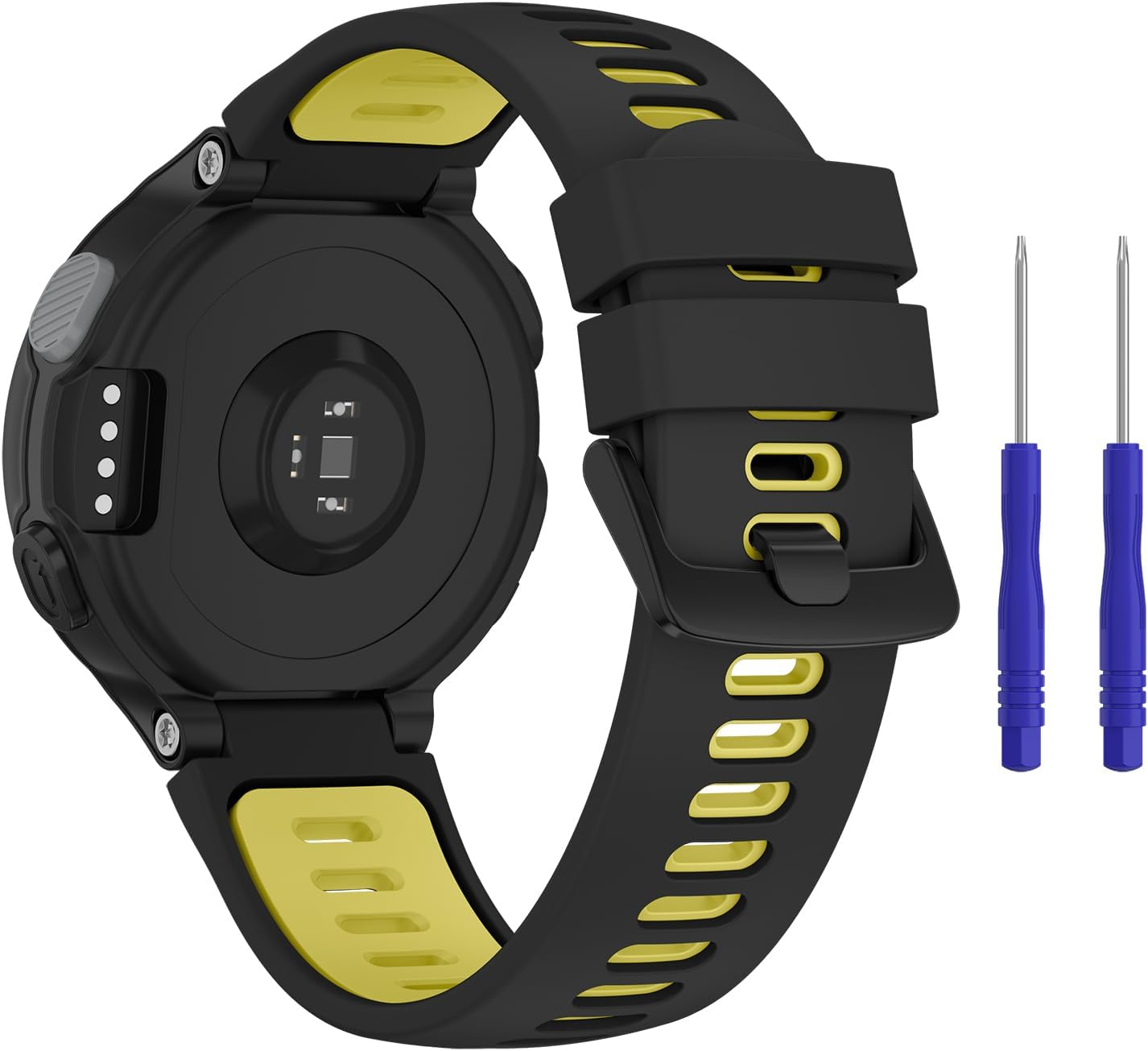 Silicone Band for Garmin Forerunner 735XT Band/Forerunner 220 230 235 630 620, Adjustable Sport Replacement Straps Watch Bands Men Women for Garmin Approach S5 S6 S20