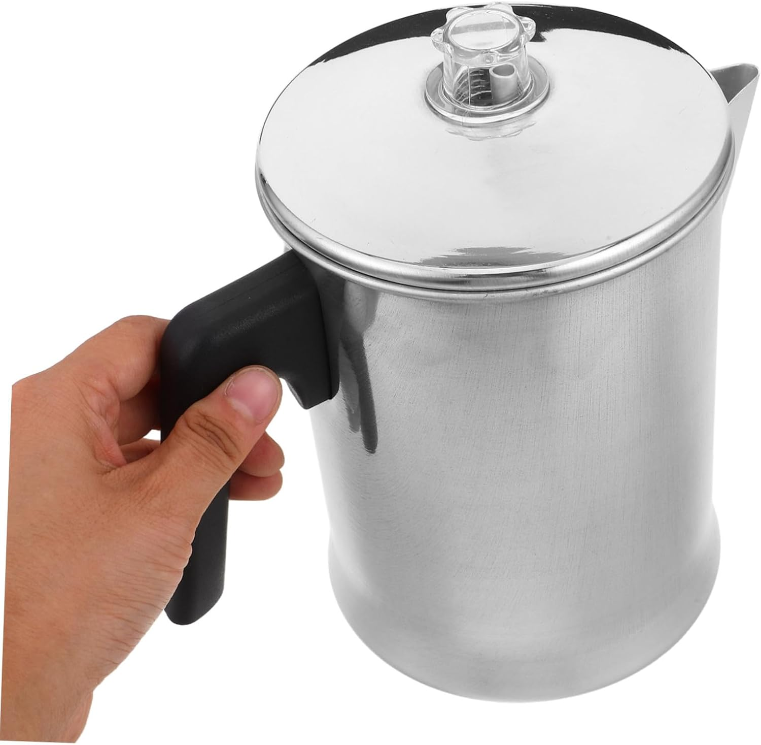 HAKIDZEL Aluminum Camping Coffee Kettle with Handle Large Capacity Portable Pitcher for Outdoor Hiking Travel Office Brewing Coffee Tea and Hot Water