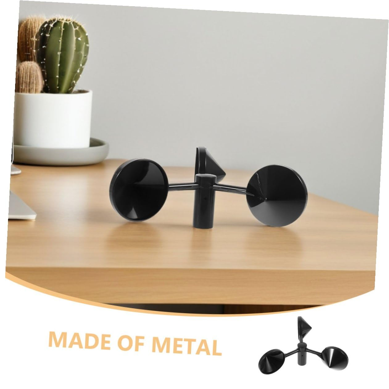 NUOBESTY 3Pcs Anemometer Cups Metal Wind Speed Replacement for Accurate Airflow Measurement in Meteorology HVAC Wind Turbines Outdoor Use image number 1