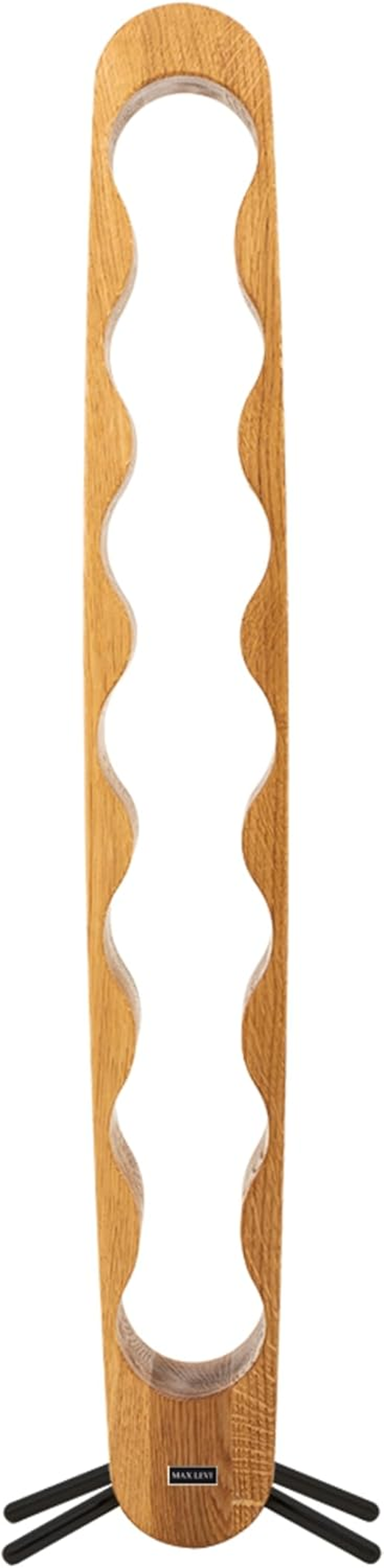 Max Levi&reg; Provence Rustic Brushed Oak - Wine Rack (Black Legs) image number 6